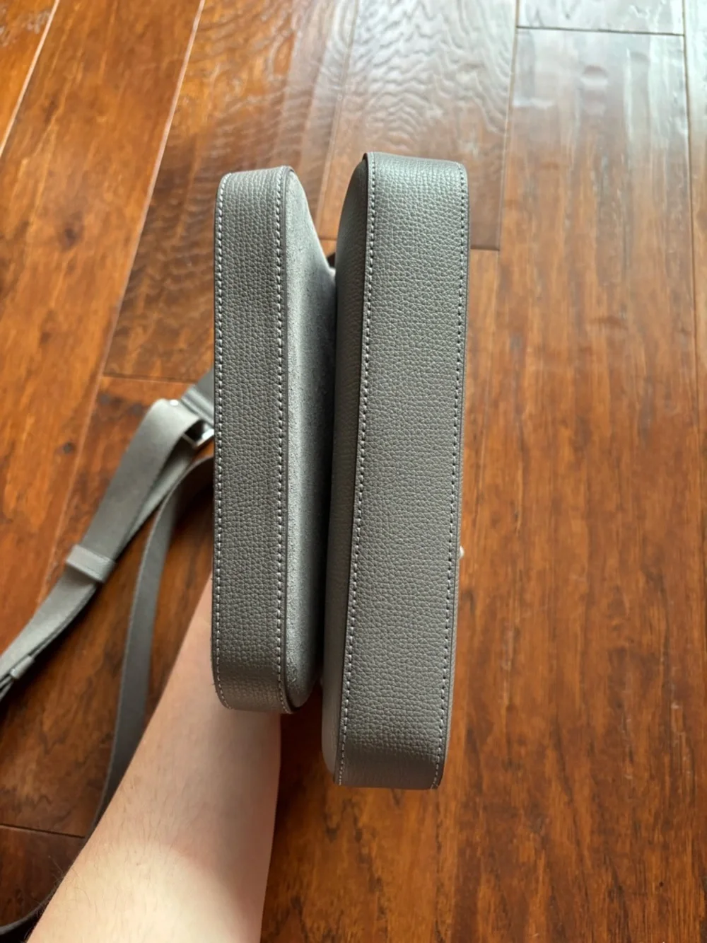 Kate Spade Duet Suede Small Crossbody | Hare Grey | Style KM147